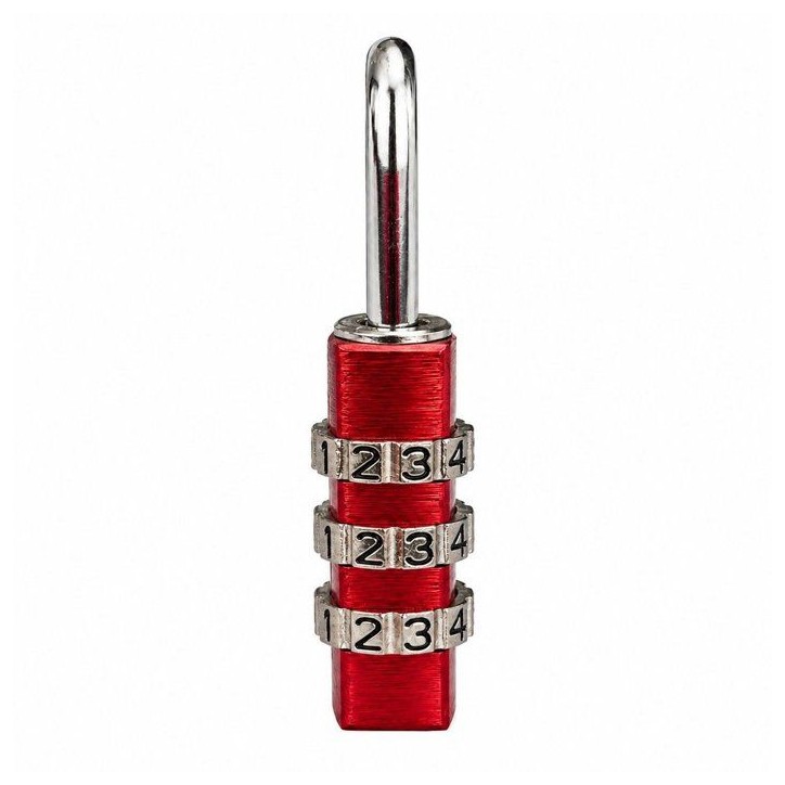 Cadenas a combinaison - ABUS - 145/30 - 3 chiffres - Aluminium rouge - Sans clé Cadenas a combinaison - ABUS - 145/30 - 3 chiffres - Aluminium rouge - Sans clé