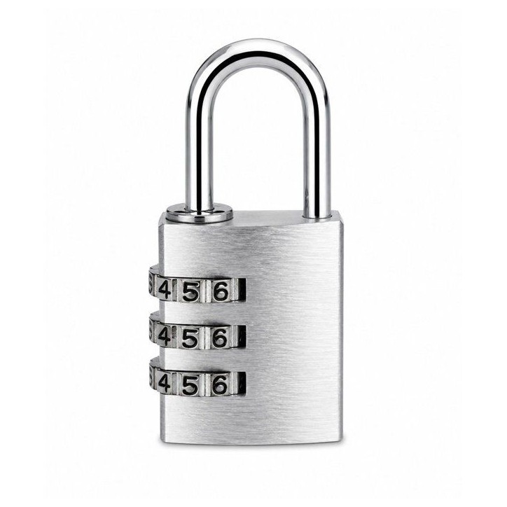 Cadenas a combinaison - ABUS - 145/30 - 3 chiffres - Aluminium titanium - Léger et résistant