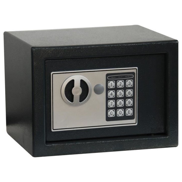 Coffre fort électronique - Work Men Security - CFE281820 - Dimensions extérieur 28 x 20 x 18 cm Coffre fort électronique - Work Men Security - CFE281820 - Dimensions extérieur 28 x 20 x 18 cm