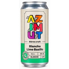 Azimut - Lime Basilic - Biere Blanche - 4,5% Vol. - 12x44cl