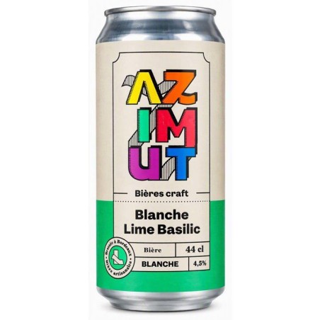 Azimut - Lime Basilic - Biere Blanche - 4,5% Vol. - 12x44cl