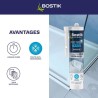Mastic salle de bain - BOSTIK - Joint Parfait - Étanchéité silicone