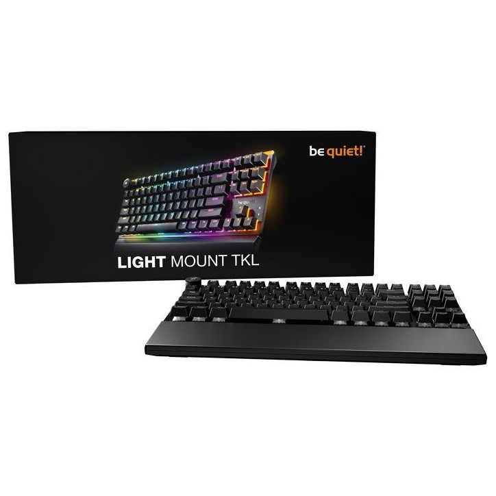 Clavier Gamer - Mécanique Silencieux Tactile (Noir) - BE QUIET! - Light Mount TKL - TKL - ARGB Clavier Gamer - Mécanique Silencieux Tactile (Noir) - BE QUIET! - Light Mount TKL - TKL - ARGB