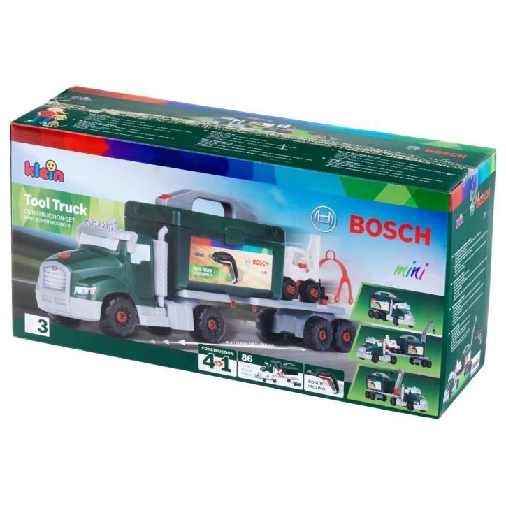 Jouet de bricolage - KLEIN - Camion de bricolage Bosch a monter/démonter - Jeu de construction de plus de 80 pieces. Jouet de bricolage - KLEIN - Camion de bricolage Bosch a monter/démonter - Jeu de construction de plus de 80 pieces.