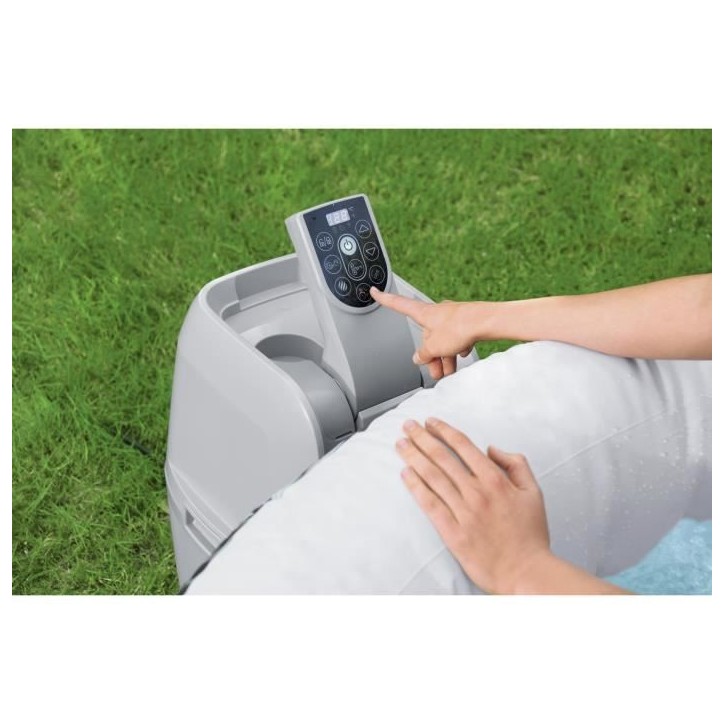 Spa gonflable BESTWAY - Lay-Z-Spa Aruba - 170 x 66 cm - 2 a 3 places - Rond (Inclus : couverture, cartouche et diffuseur)