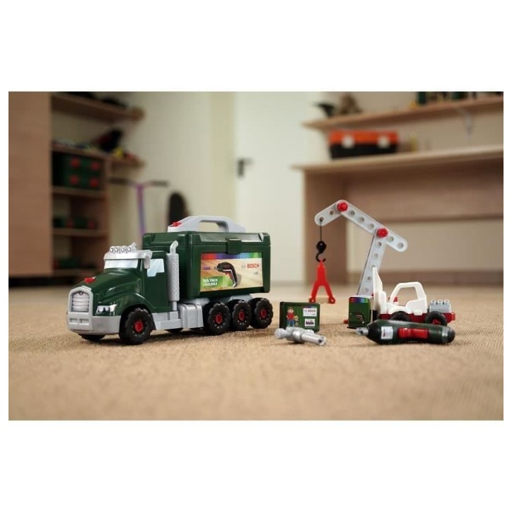 Jouet de bricolage - KLEIN - Camion de bricolage Bosch a monter/démonter - Jeu de construction de plus de 80 pieces. Jouet de bricolage - KLEIN - Camion de bricolage Bosch a monter/démonter - Jeu de construction de plus de 80 pieces.