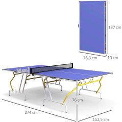 Table de ping-pong - BONGARINI - Indoor - Pliable En 4