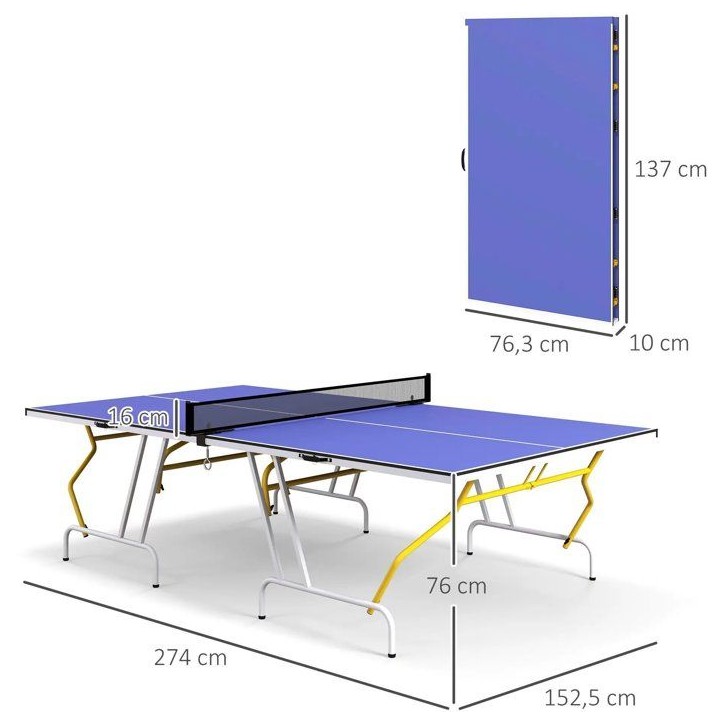 Table de ping-pong - BONGARINI - Indoor - Pliable En 4 Table de ping-pong - BONGARINI - Indoor - Pliable En 4