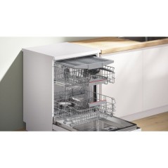 Lave-vaisselle pose libre BOSCH SMS6YCW15E SER6 - 14 couverts - Induction - L60cm - 40 dB - Classe A - tiroir a couverts - Blanc