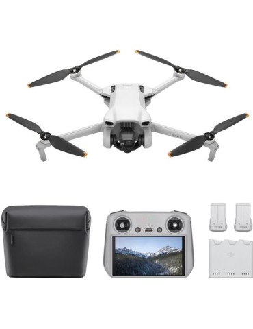 Drone DJI Mini 3 Fly More Combo - Caméra 4K HDR - 38 min de vol - Télécommandé - Gris