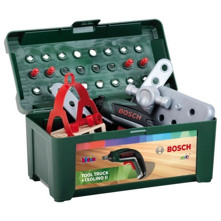 Jouet de bricolage - KLEIN - Camion de bricolage Bosch a monter/démonter - Jeu de construction de plus de 80 pieces. Jouet de bricolage - KLEIN - Camion de bricolage Bosch a monter/démonter - Jeu de construction de plus de 80 pieces.