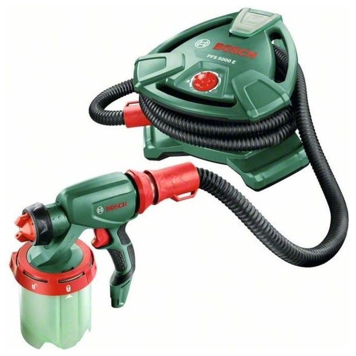 BOSCH Pistolet a peinture PFS 5000 E - 1200 W - Débit : 500 ml/min + Malaxeur BOSCH Pistolet a peinture PFS 5000 E - 1200 W - Débit : 500 ml/min + Malaxeur