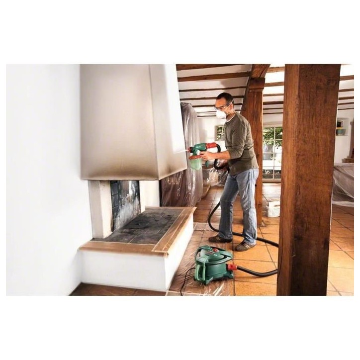 BOSCH Pistolet a peinture PFS 5000 E - 1200 W - Débit : 500 ml/min + Malaxeur BOSCH Pistolet a peinture PFS 5000 E - 1200 W - Débit : 500 ml/min + Malaxeur