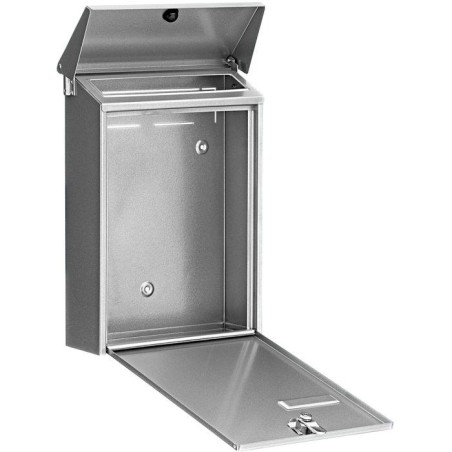 Boîte aux lettres - BURG-WÄCHTER - Daily 5861 SI - Galvanisée - Argent - Fente DIN B5