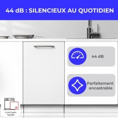 Lave-vaisselle encastrable CONTINENTAL EDISON CELV1044CFI - 10 couvert