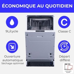 Lave-vaisselle encastrable CONTINENTAL EDISON CELV1044CFI - 10 couvert