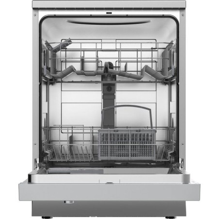 Lave-vaisselle pose libre CONTINENTAL EDISON CELV1247CS - 12 couverts - L60cm - Classe C - 47dB - Silver