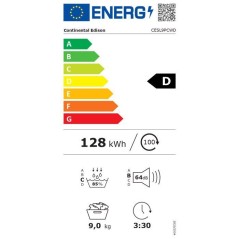 Seche-linge pompe a chaleur CONTINENTAL EDISON CESL9PCWD - 9 kg - L60c