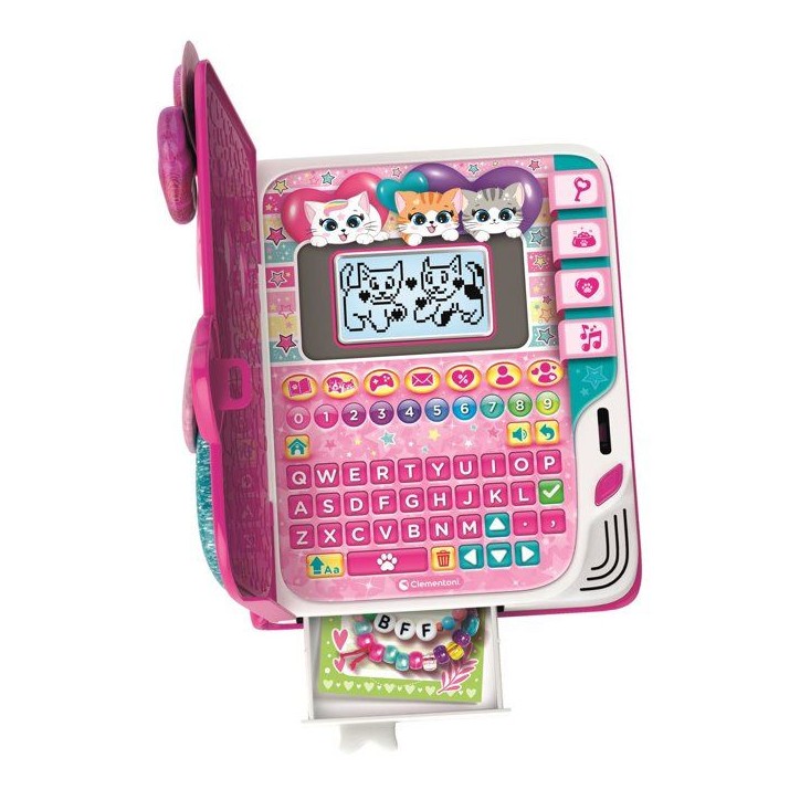 Sally - Mon journal intime digital - Clementoni - 100 Animations - Range tes trésors dans le compartiment secret - Des 5 ans
