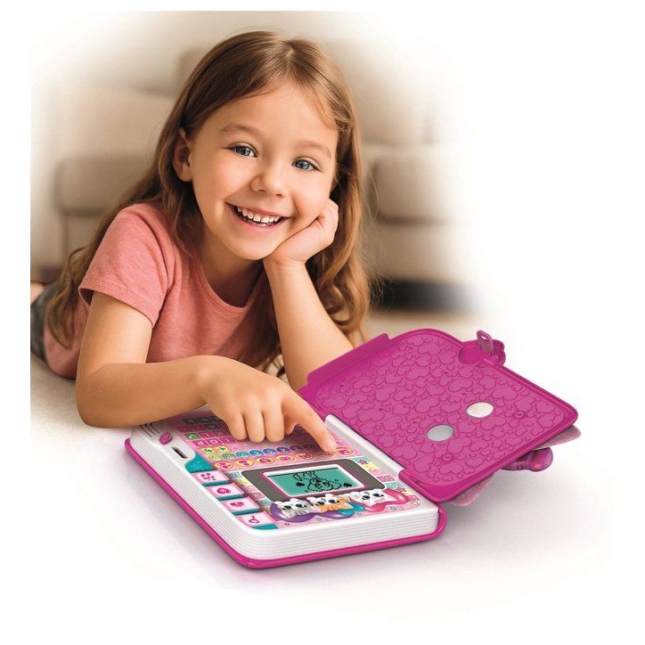 Sally - Mon journal intime digital - Clementoni - 100 Animations - Range tes trésors dans le compartiment secret - Des 5 ans