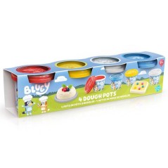 Bluey 3 Pots de Pâte a modeler + 1 Figurine Empreinte