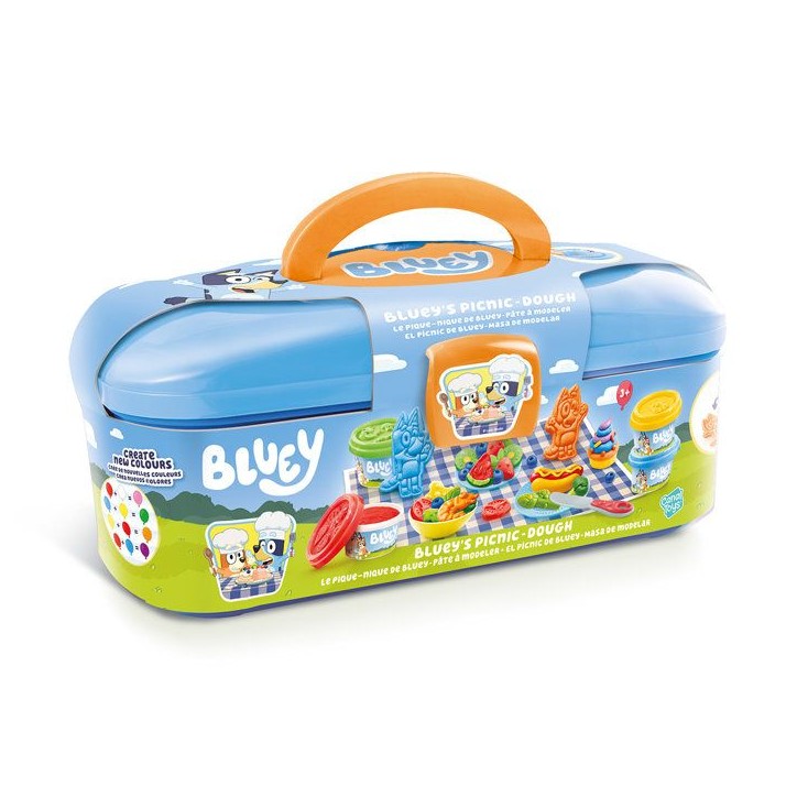 Canal Toys - Bluey - Mallette Pique-Nique Créative des 3 Ans - BLU 007 Canal Toys - Bluey - Mallette Pique-Nique Créative des 3 Ans - BLU 007