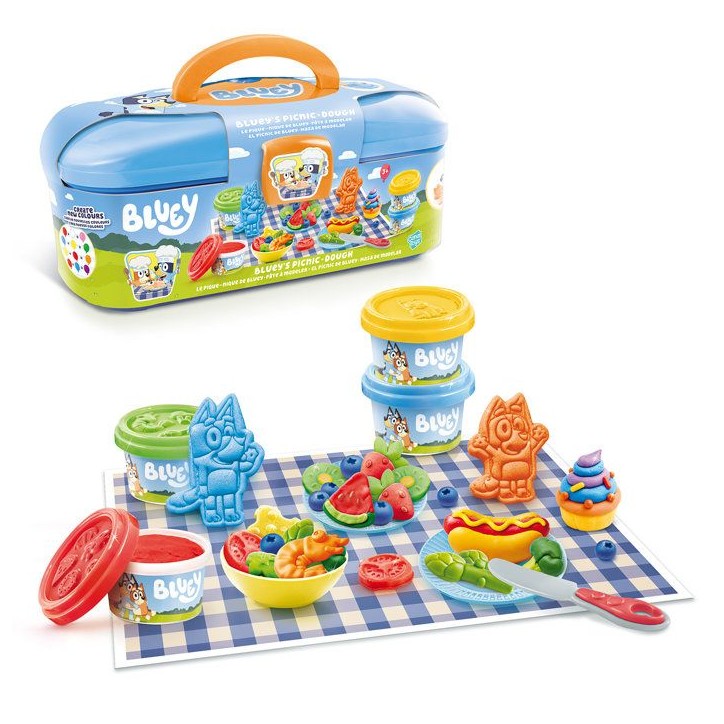 Canal Toys - Bluey - Mallette Pique-Nique Créative des 3 Ans - BLU 007 Canal Toys - Bluey - Mallette Pique-Nique Créative des 3 Ans - BLU 007