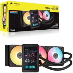 CORSAIR - iCUE LINK TITAN II 360 RX LCD - Watercooling CPU - 360 mm