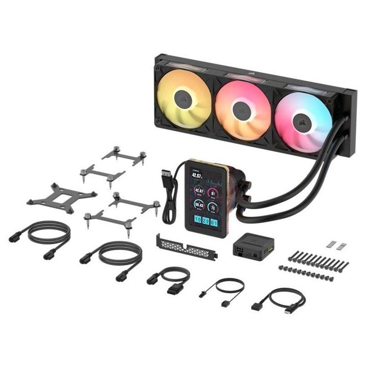 CORSAIR - iCUE LINK TITAN II 360 RX LCD - Watercooling CPU - 360 mm CORSAIR - iCUE LINK TITAN II 360 RX LCD - Watercooling CPU - 360 mm