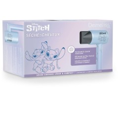 Seche-cheveux - DEMELISS - Disney Stitch - Compact - Léger - Design e