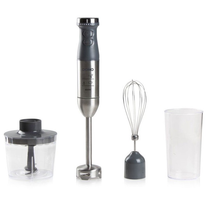 Mixeur plongeant - DOMO - Multifonction - 600 W - Fonction Turbo - 4 lames inox Mixeur plongeant - DOMO - Multifonction - 600 W - Fonction Turbo - 4 lames inox