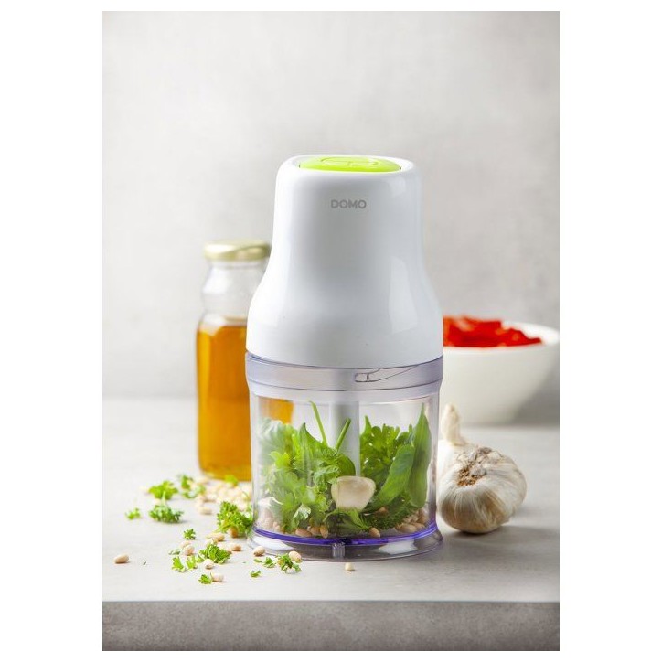 Hachoir électrique - DOMO - Mini Hachoir Compact - 200 W - Bol 500 ml