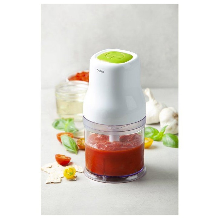 Hachoir électrique - DOMO - Mini Hachoir Compact - 200 W - Bol 500 ml
