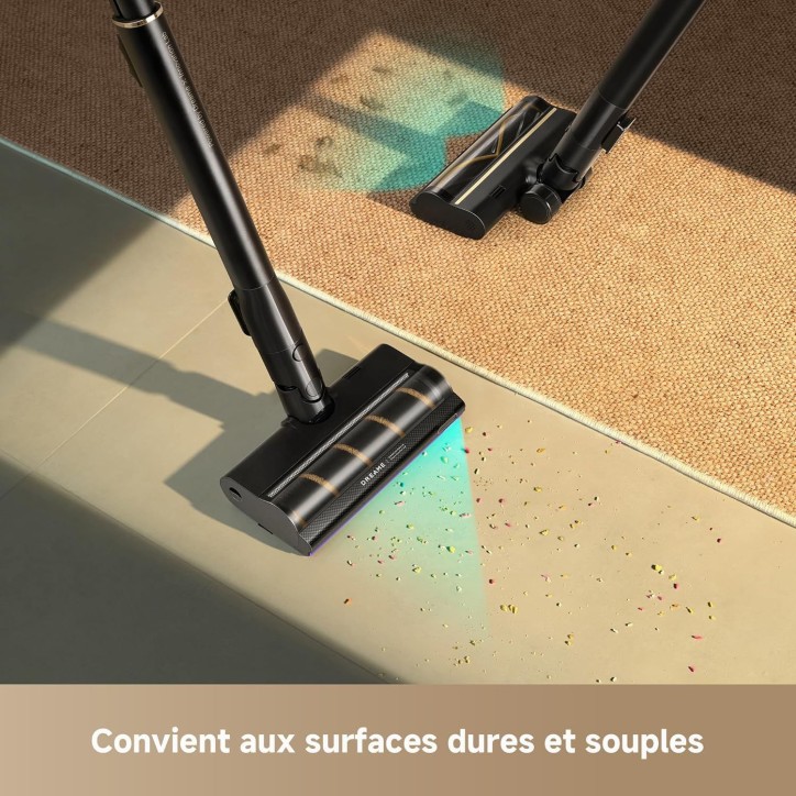 DREAME V20 Pro - Aspirateur Balai sans Fil - Nettoyage des Bords a 0 mm - Sols Durs, Tapis et Poils - Puissance Aspiration 210AW DREAME V20 Pro - Aspirateur Balai sans Fil - Nettoyage des Bords a 0 mm - Sols Durs, Tapis et Poils - Puissance Aspiration 210AW