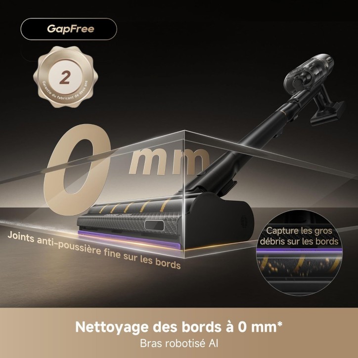 DREAME V20 Pro - Aspirateur Balai sans Fil - Nettoyage des Bords a 0 mm - Sols Durs, Tapis et Poils - Puissance Aspiration 210AW DREAME V20 Pro - Aspirateur Balai sans Fil - Nettoyage des Bords a 0 mm - Sols Durs, Tapis et Poils - Puissance Aspiration 210AW