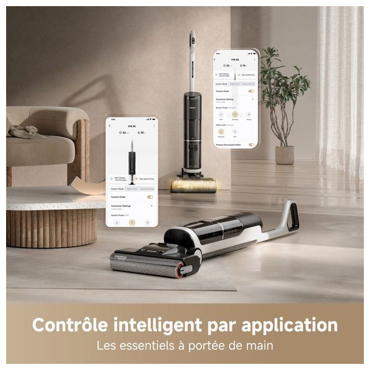 DREAME H14 Pro TangleCut - Aspirateur Laveur sans fil - 18 kPa - Design Plat 180° - Nettoyage de la Brosse 60°C - Séchage sil DREAME H14 Pro TangleCut - Aspirateur Laveur sans fil - 18 kPa - Design Plat 180° - Nettoyage de la Brosse 60°C - Séchage sil