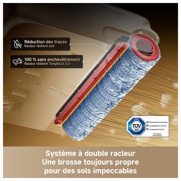 Aspirateur laveur sans fil - DREAME T15 Pro Heat - Aspiration haute performance - Lavage a l'eau chaude 90°C Aspirateur laveur sans fil - DREAME T15 Pro Heat - Aspiration haute performance - Lavage a l'eau chaude 90°C