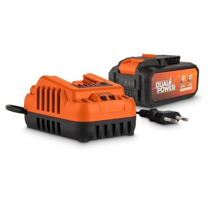 Batterie et chargeur - Dual Power - POWDP90640 - Batterie 2,5Ah/5,0Ah de 2x20V et chargeur - Outils de bricolage sans Fil Batterie et chargeur - Dual Power - POWDP90640 - Batterie 2,5Ah/5,0Ah de 2x20V et chargeur - Outils de bricolage sans Fil