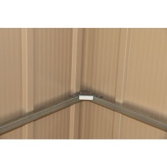 Abri de jardin en métal imitation bois - DURAMAX - 7,75m² + kit d'an
