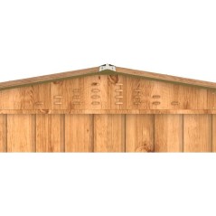 Abri de jardin en métal imitation bois - DURAMAX - 7,75m² + kit d'an