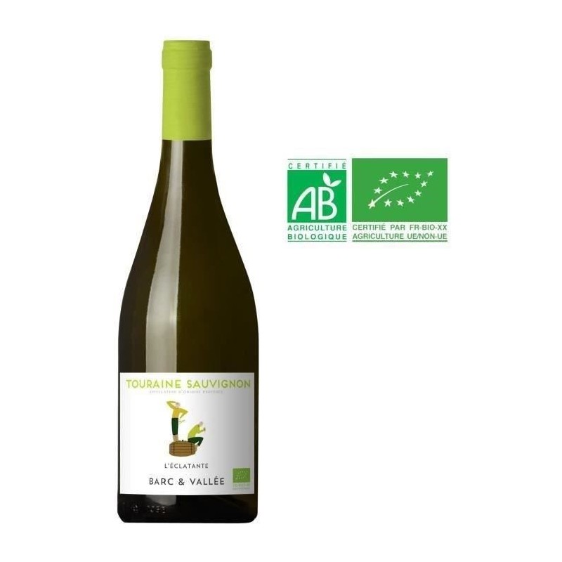 Barc & Vallée L'Eclatante Touraine Sauvignon - Vin blanc de Loire - B