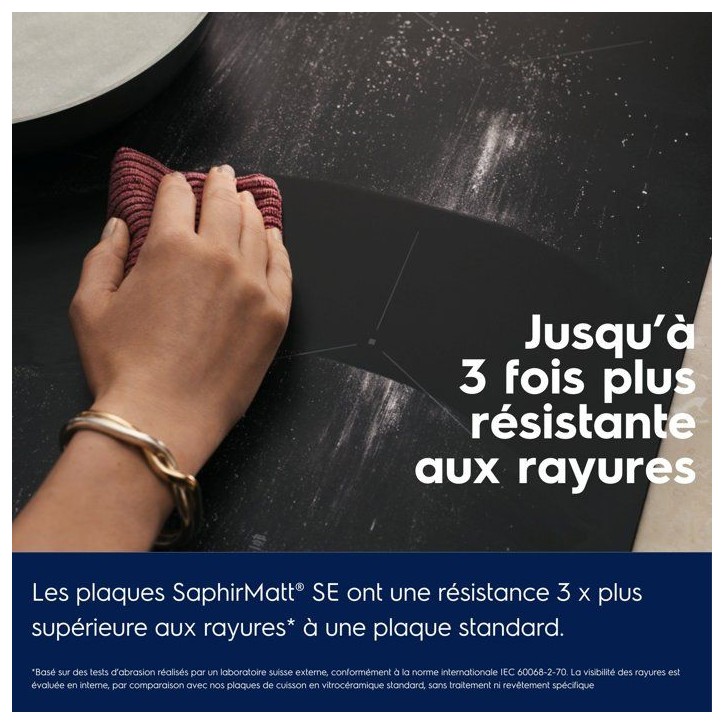 Plaque induction - ELECTROLUX - EIV73342IT - 3 foyers - 70 cm - SaphirMatt - Bridge - Boosters Plaque induction - ELECTROLUX - EIV73342IT - 3 foyers - 70 cm - SaphirMatt - Bridge - Boosters