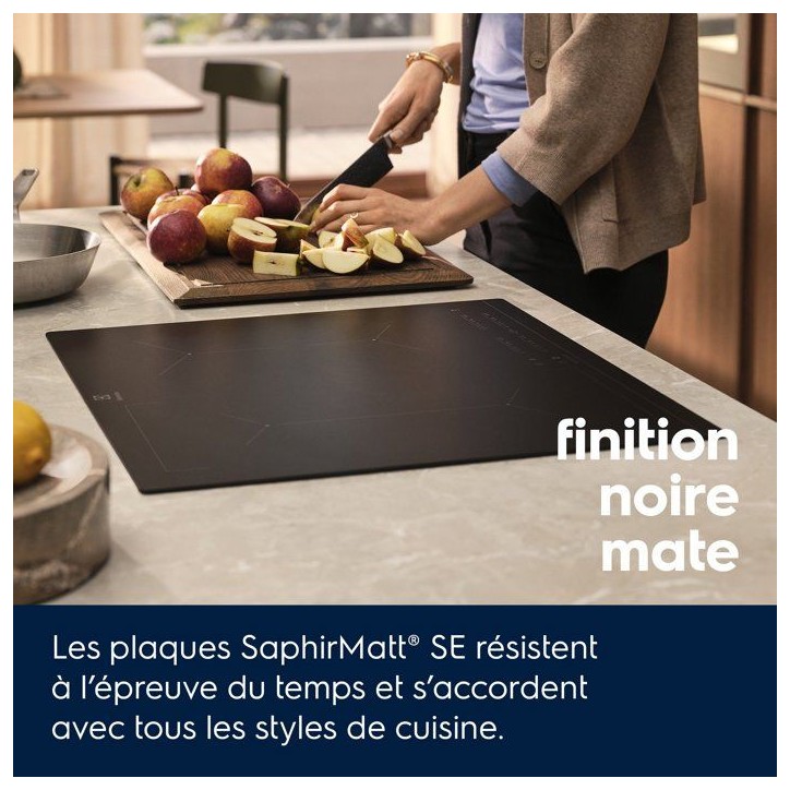Plaque induction - ELECTROLUX - EIV73342IT - 3 foyers - 70 cm - SaphirMatt - Bridge - Boosters Plaque induction - ELECTROLUX - EIV73342IT - 3 foyers - 70 cm - SaphirMatt - Bridge - Boosters