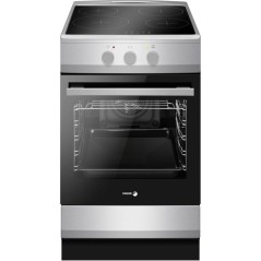 Piano de cuisson induction - FAGOR - FACI303S - 4 foyers - 1 four - 50 cm - Silver