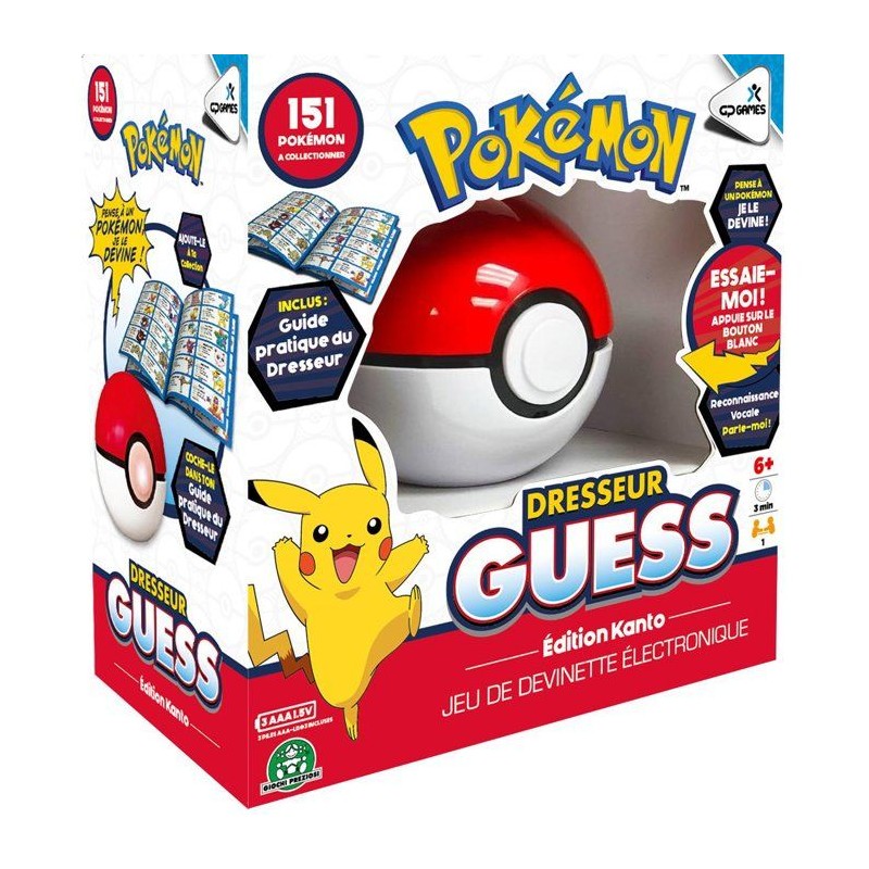 Pokémon Dresseur Guess Kanto - Jeu électronique de devinettes - GIOC