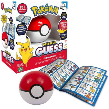 Pokémon Dresseur Guess Kanto - Jeu électronique de devinettes - GIOCHI PREZIOSI - Pokéball interactive - Des 6 ans