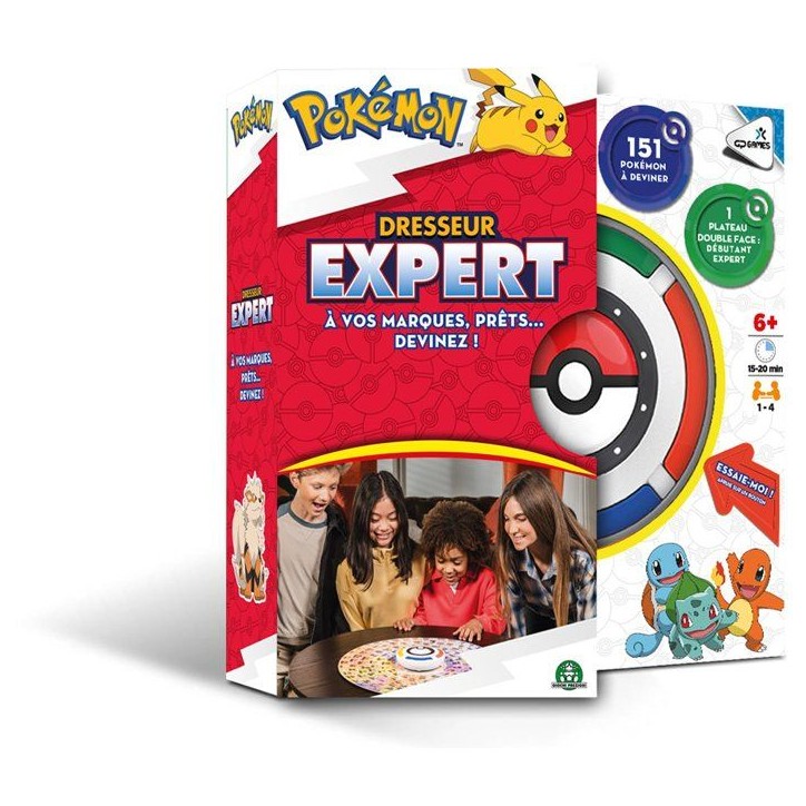 Pokémon Dresseur Expert - Jeu de société de déduction - GIOCHI PREZIOSI - Rapidité et indices - Des 6 ans