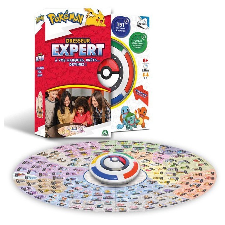 Pokémon Dresseur Expert - Jeu de société de déduction - GIOCHI PREZIOSI - Rapidité et indices - Des 6 ans
