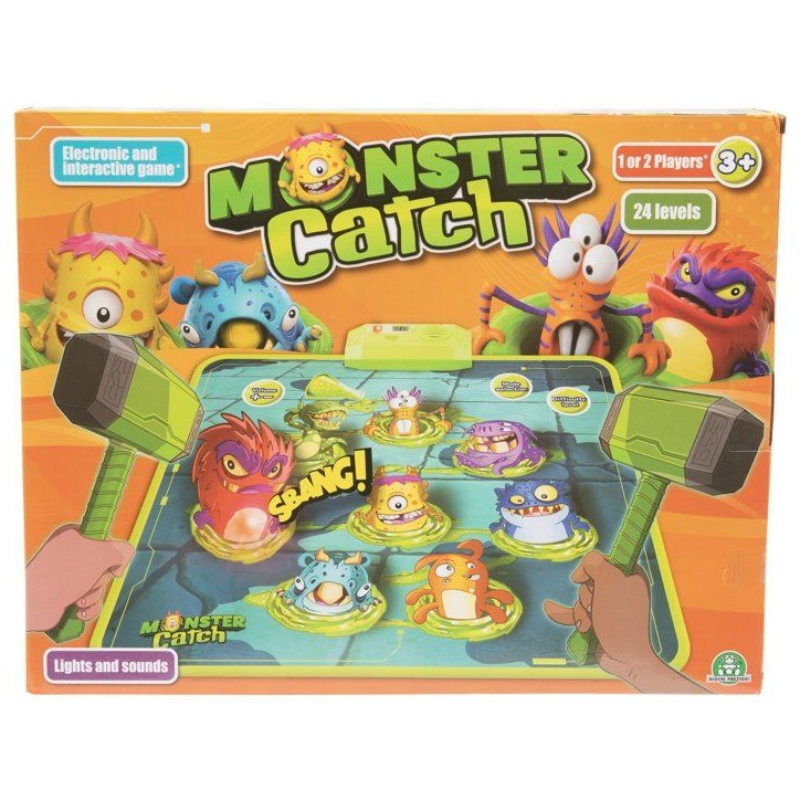 Monster Catch - Jeu électronique de rapidité - GIOCHI PREZIOSI - Marteaux interactifs - Des 3 ans Monster Catch - Jeu électronique de rapidité - GIOCHI PREZIOSI - Marteaux interactifs - Des 3 ans
