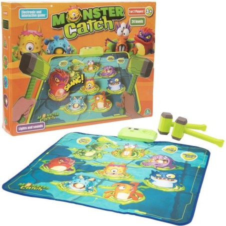Monster Catch - Jeu électronique de rapidité - GIOCHI PREZIOSI - Marteaux interactifs - Des 3 ans